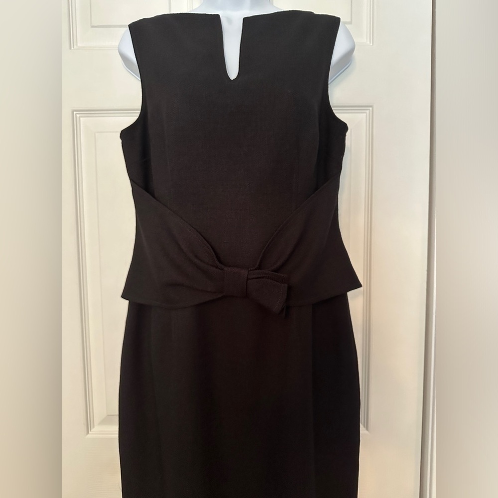 David Meister women’s black woven knit dress. Size 10 - Picture 8 of 14